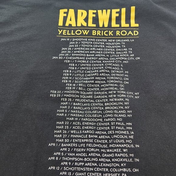 Elton John 2018 Yellow Brick Road Farewell tour concert tee XL
Lot N - Picture 3 of 3